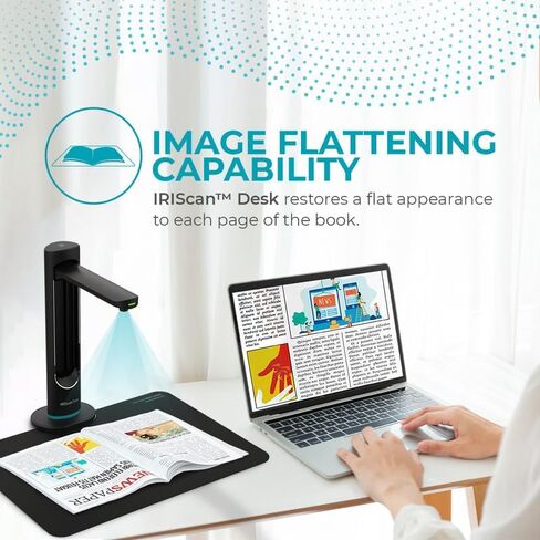ماسح ضوئي IRIScan Desk لكاميرا مستندات الكمبيوتر المحمول a3 Scanner- v6business: متخيل 2x16MP/21MP، ماسح ضوئي للمكتبة، محرر PDF مجاني، ماسح ضوئي محمول، ماسح ضوئي للكتب، إخفاء إصبع منحنى AI، Win Mac in Saudi Arabia