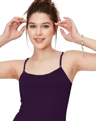Women's Basic Cotton Camisoles with Adjustable Seamless Spaghetti Straps in Saudi Arabia