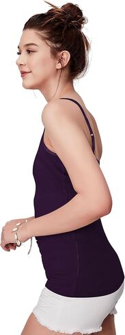 Women's Basic Cotton Camisoles with Adjustable Seamless Spaghetti Straps in Saudi Arabia