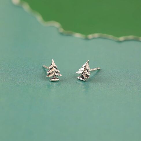 Boma Jewelry Sterling Pine Evergreen Tree Stud Earrings in Saudi Arabia