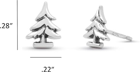 Boma Jewelry Sterling Pine Evergreen Tree Stud Earrings in Saudi Arabia