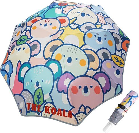 Kids umbrella with Rounded Corner - Durable Portable Wind-proof, Anti-UV Compact Foldable Umbrella with Reflective strip, Auto Open/Close, Lightweight, Cute Umbrella for girls & boys in Saudi Arabia