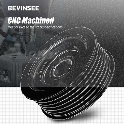 Bevinsee LS Belt Tensioner Pulley 6 Rib Grooved LS1 LS6 Compatible with Chevrolet Corvette 5.7L 350 V8 1997-2004 Compatible with Chevy 4.8L 5.3L 6.0L 6.2L in Saudi Arabia