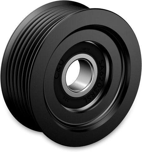Bevinsee LS Belt Tensioner Pulley 6 Rib Grooved LS1 LS6 Compatible with Chevrolet Corvette 5.7L 350 V8 1997-2004 Compatible with Chevy 4.8L 5.3L 6.0L 6.2L in Saudi Arabia