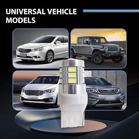 UGSHY 2 قطعة سيارة T20 7440 إشارة الانعطاف، شرائح LED عالية السطوع وتبديد الحرارة الفائق عكس ضوء الفرامل، 1: 1 قطع غيار لمبة الإضاءة الأصلية للقابس والتشغيل، عالمية للسيارة (أبيض) in Kuwait