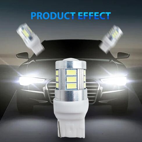 UGSHY 2 قطعة سيارة T20 7440 إشارة الانعطاف، شرائح LED عالية السطوع وتبديد الحرارة الفائق عكس ضوء الفرامل، 1: 1 قطع غيار لمبة الإضاءة الأصلية للقابس والتشغيل، عالمية للسيارة (أبيض) in Kuwait