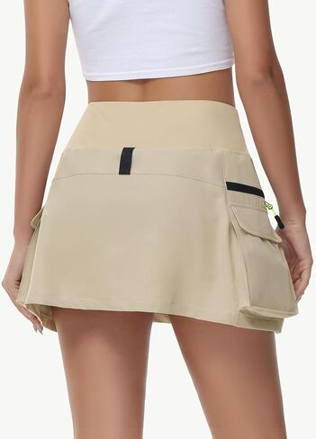 JWM Women's Hiking Skorts Skirts with Zipper Pockets Cargo Golf Quick Dry Tummy Control High Waisted Dressy Casual Skort in Kuwait