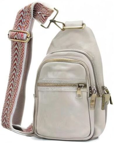 حقيبة حبال توباسيون للنساء، حقائب كروس للنساء، حقيبة خصر بحزام قابل للتعديل (أسود) in Kuwait