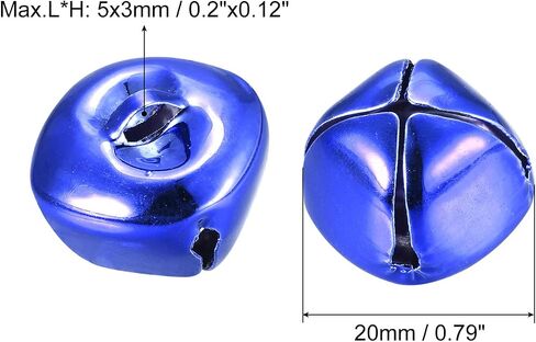 uxcell Jingle Bells, 3/4" 48pcs Carbon Steel Craft Bells for DIY Christmas, Silver Tone in Saudi Arabia