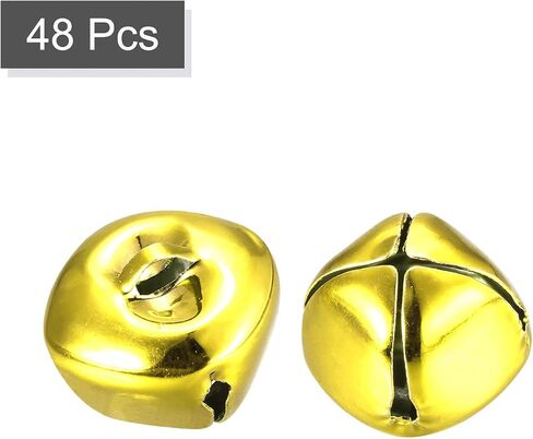 uxcell Jingle Bells, 3/4" 48pcs Carbon Steel Craft Bells for DIY Christmas, Silver Tone in Saudi Arabia