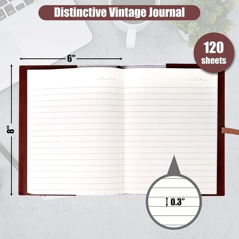 Brown Leather Cover Journal, 5 x 7 Inch Tree of Life Vintage Handmade Writing Notebook Diary Leather Bound Daily Notepad Gift for Women in Kuwait