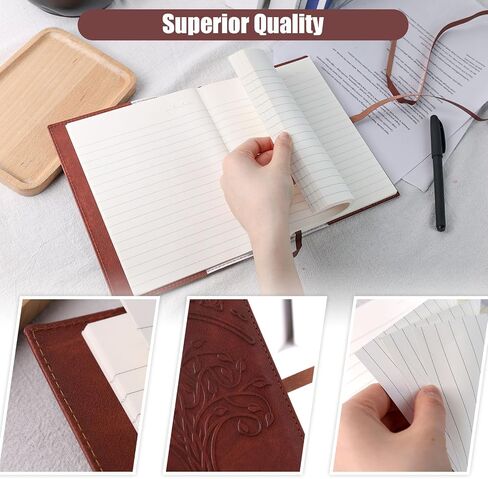 Brown Leather Cover Journal, 5 x 7 Inch Tree of Life Vintage Handmade Writing Notebook Diary Leather Bound Daily Notepad Gift for Women in Kuwait