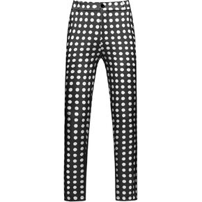بنطلون جولف Lars Amadeus Polka Dots للرجال كبير وطويل مطبوع للعمل المكتبي