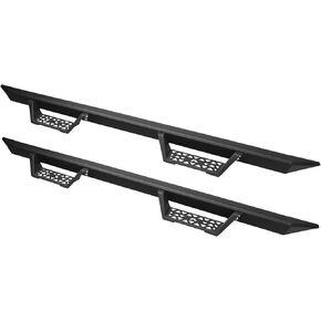 MS Drop Steps Fits 2015-2020 Ford F-150, 2017-2020 Super Duty Supercrew-Matte Black