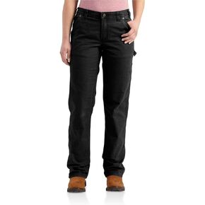 Carhartt Women's Rugged Flex Loose Fit Canvas Work Pant, Coal, 16 Plus in Saudi Arabia