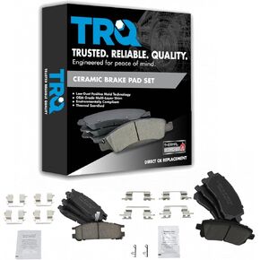 TRQ Front & Rear Brake Pads Ceramic Compatible with 1998 Subaru Impreza 1997-1999 Legacy