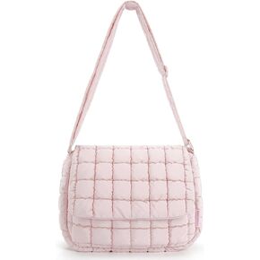 BAGSMART Medium Crossbody Bags for Women, Quilted Puffer Crossbody Purse with Adjustable Strap, Lightweight Shoulder Bag
