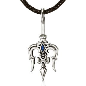 Trident Necklace Sterling Silver Poseidon Trident Pendant Goth Jewelry Trident Necklace for Men