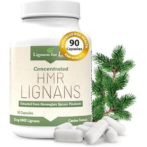 Lignans For Life Brand HMR LIGNANS 10 mg Capsules - Perfect for Small Dog Breeds