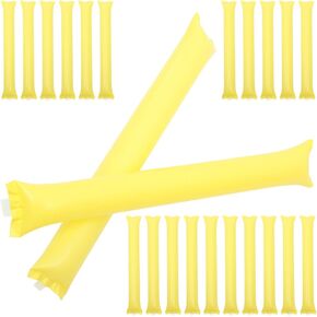 Sosoport 40 PCS Thicken Bam Bam Thunder Sticks Cheering Sticks Metallic Foil Cheerleading Cheering Sticks for Sports Cheers