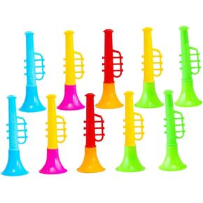 ibasenice 25pcs Trumpet Toy Toddler Toy Baby Instruments Puzzle Toy Party Noisemakers Music Saxophone Toy Basketball Whistle Stage Performance Trumpet Simulated Horn Toys Party Props Child