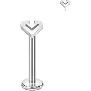 FANSING Devil Labret Studs Threadless Push Pin Earrings 316L Surgical Steel Piercing Jewelry