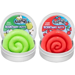 حزمة Crazy Aaron's SCENTsory® Thinking Putty® - التفاح الهش والكرز جدًا