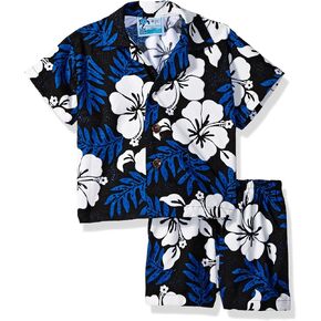RJC Boys White Hibiscus Fern 2pc Set