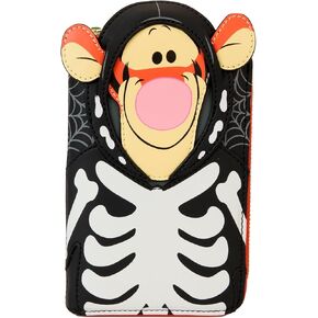 Loungefly Disney Winnie the Pooh Skeleton Tigger Glow Zip Around Wallet