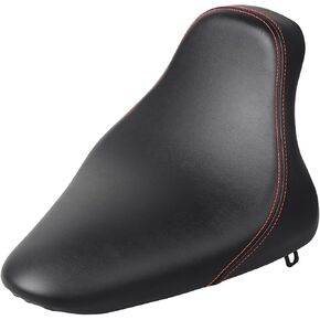 Motorcycle Black Stitching Seat Butt Bucket Driver Rider Solo Seat For Harley Softail FLST FLSTF Fat Boy 2000-2006