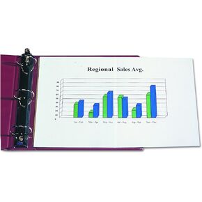 C-Line, CLI62237, Panoramic Fold-Out Sheet Protectors, 25 / Box, Clear, 17 X 11