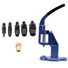 Leather Hole Punching Set 1mm, 3mm, 5mm, 7mm, 9mm Punch Dies and Hand Press Machine