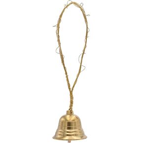 Gold Brass Wires Handmade Hanging Bell for Door Knob, Exquisite Home Garden Christmas Decor Xmas DIY Decoration