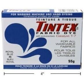LOT of 1 TINTEX Brand Royal Blue Fabric DYE #6 New