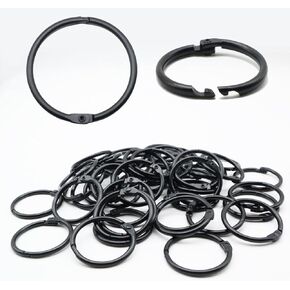 1-1/2 inch Loose Leaf Binder Rings, Metal Flash Card Rings, Use for Book Rings, Paper Rings, Binding Rings, Ring Binder Clips