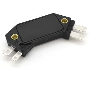 1 PC Automotive Ignition Module, Four Pin DS-019 DM1906 Distributor Coil Connection Module, Replaces OEM Part Number 1190357 8131941 18131941 7701021955 8131941 T1021955 7700102195 (Black)