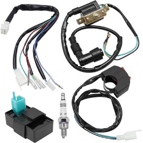 MDEOOSKY Ignition Coil CDI Spark Plug Rebuild Kit Replacement for Pit Bike 110CC 125CC 140cc Pit Bike