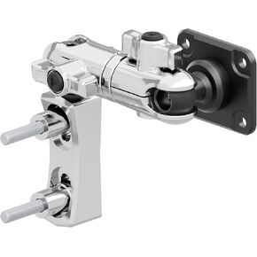 Tackform Chrome Motorcycle Perch/Brake/Clutch Reservoir GPS/Tuner Mount - 4-Hole AMPS Pattern | Aluminum | Compatible with Garmin Zumo, Dynojet Tuner, More | 3.5" Long Reach Arm