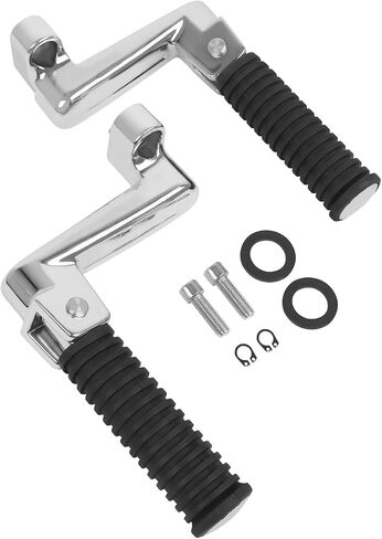 CHIFUN Motorcycle Footpeg Foldable Rear Passenger Foot Pegs Replacement for Indian Chief Vintage Dark Horse Chieftain Classic Roadmaster 2015-2018 Non-slip Foot Rest with Mount Bracket Accessories in Saudi Arabia