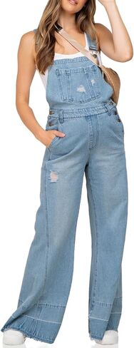 Tongmingyun Womens Denim Maternity Overalls Summer Stretch Adjustable Pregnant Jeans Jumpsuits in Saudi Arabia