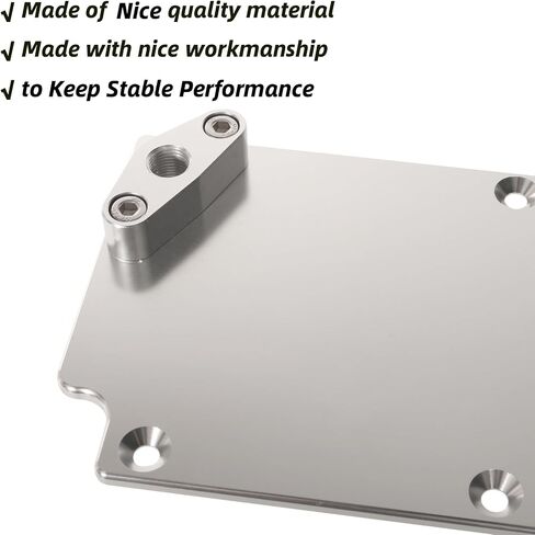 for Chevy LS Gen 4 Valley Pan Cover Plate with Oil Pressure Sensor Adapter Port, Aluminum Engine Lifter Area Oil Cover Kit Fit for Chevy Gen 4 Engine, for LS LS2 LS3 L99# 551646, 551623 in Saudi Arabia