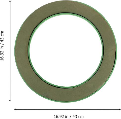 DOITOOL Flower Foam Ring with Suction Cup Car Flower Mud Green Wet Foam Blocks Round Floral Foam Blocks Artificial Floral Arrangements Mud for Florist Wedding Car Holiday Decoration 140g in Saudi Arabia