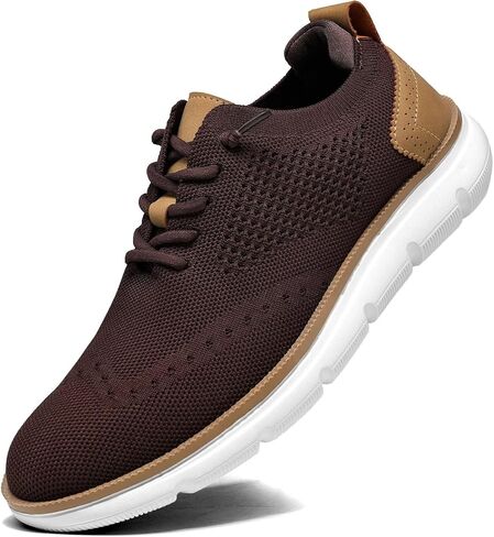 Men's Dress Business Oxfords Shoes Breathable Mesh Classic Leisure Fashion Sneakers Lightweight Comfortable Casual Walking Shoes in Saudi Arabia