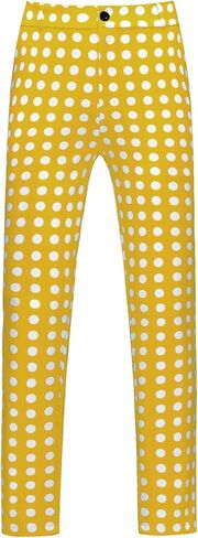Lars Amadeus Polka Dots Golf Pants for Men's Big and Tall Printed Work Office Trouser in Saudi Arabia