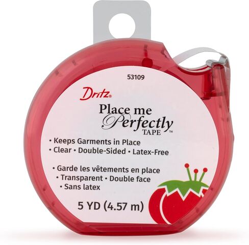 Dritz Place Me Perfectly, 5 Yards, Clear Garment Tape, 5-Yards in Saudi Arabia