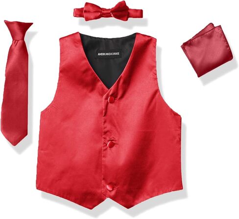 طقم رسمي للأولاد من a.x.n.y مكون من 4 قطع مع سترة سهرة وربطة عنق ومنديل in Kuwait