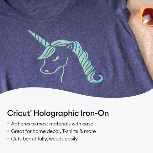 Cricut Holographic Iron On Vinyl Sheets, 12" x 12" (3), DIY Supplies, HTV Rolls - Berry Sorbet Sampler in Saudi Arabia