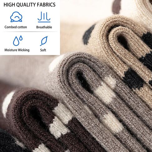 جوارب نسائية للكاحل من Mcool Mary، كاجوال من القطن المحبوك الدافئ لطيف منقط، عبوة من 6 جوارب للنساء in Kuwait