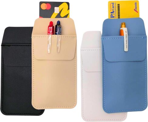 Pocket Pen Protector for Shirt, Leather Pocket Pens Holder Organizer Pouch for Lab Coats for Pen Leaks, Pen Sleeve Pouch in Saudi Arabia