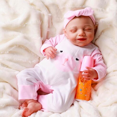 BABESIDE 11 PCS Reborn Baby Doll Clothes and Playset for 17-22 Inch Baby Doll Girl Outfits Accessories with Nursing Pad and Storage Bag, Pink in Saudi Arabia